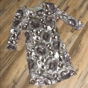 Sequin gold dress